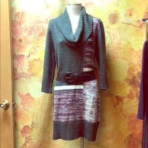 Belted Sweater Dress